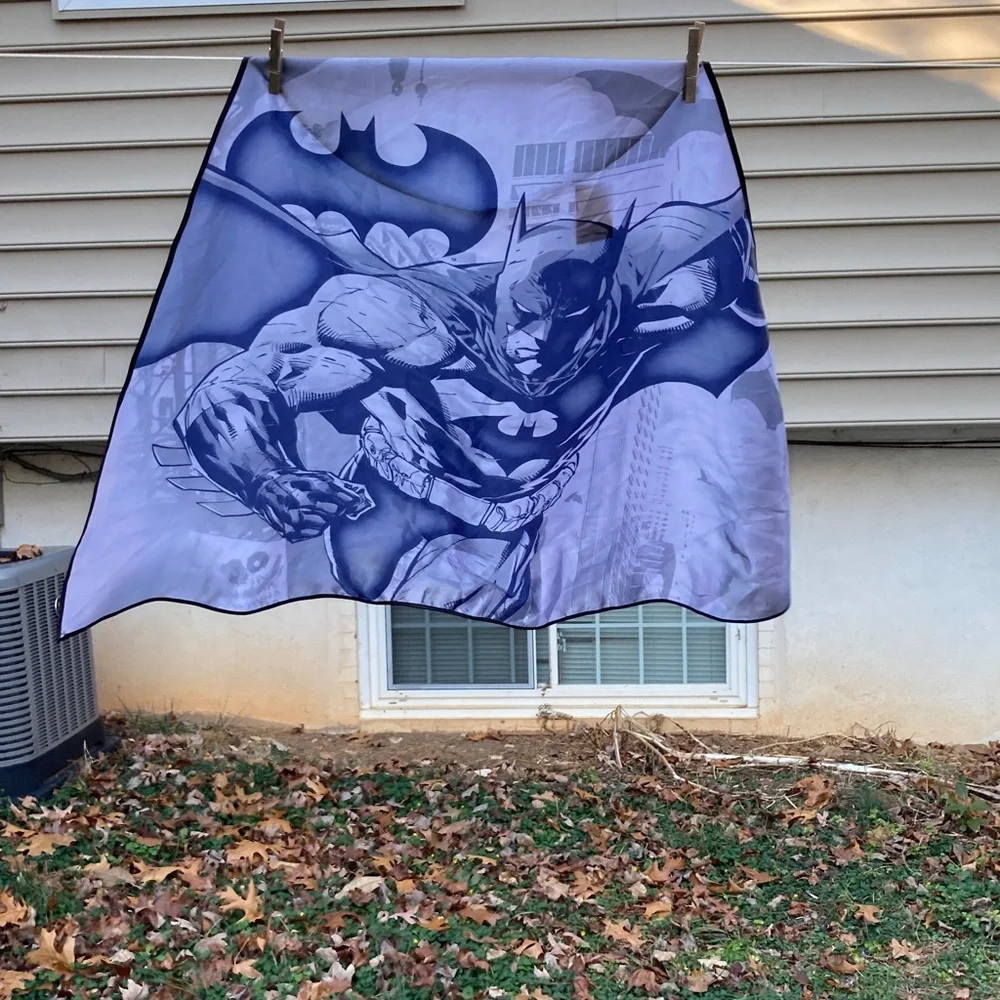BATMAN Superhero Graphic Cape Youth Unisex ONE SIZE